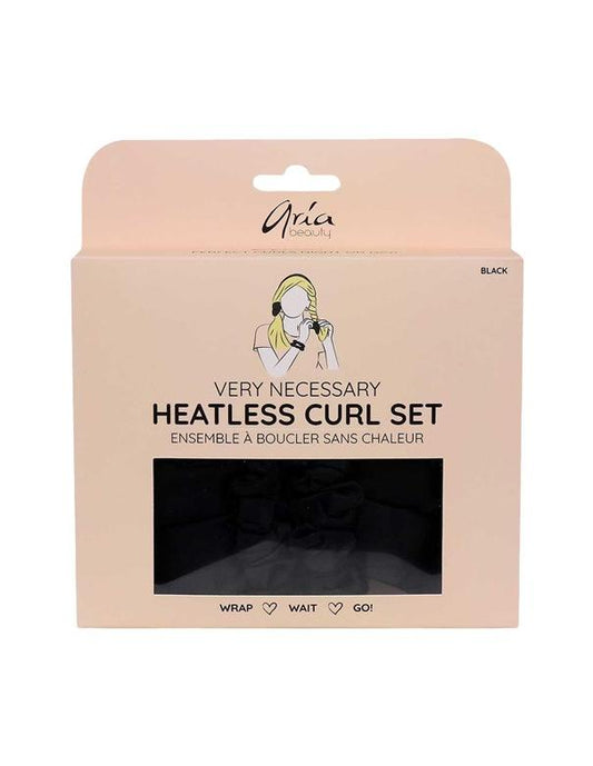 Aria Very Necessary Heatless Curl Set Black