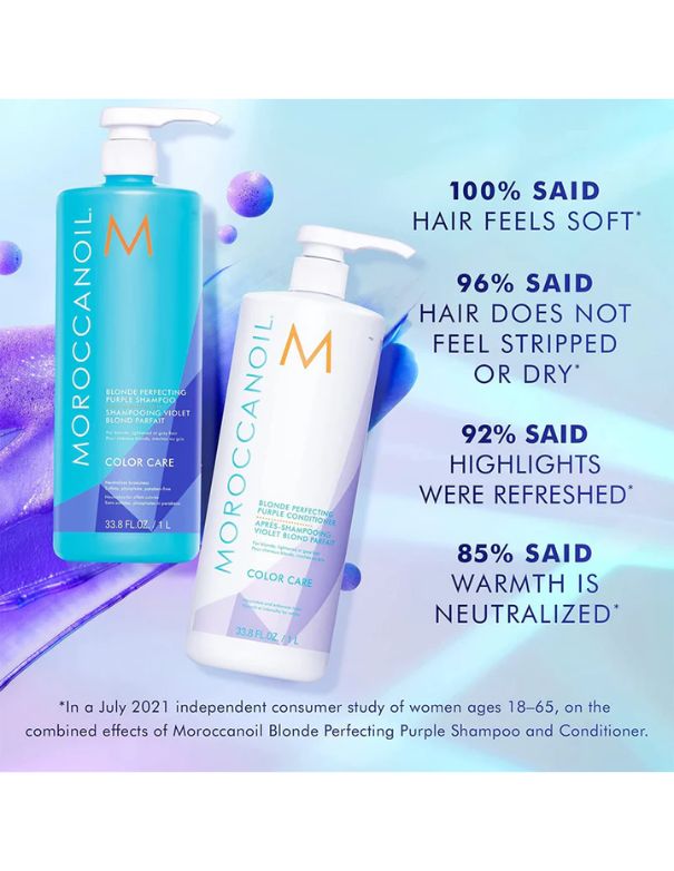 Après-shampoing violet perfecteur de blonde Moroccanoil - 1 L