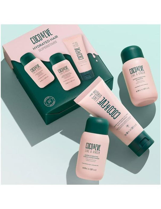 Coffret Superstars pour cheveux hydratés Coco & Eve