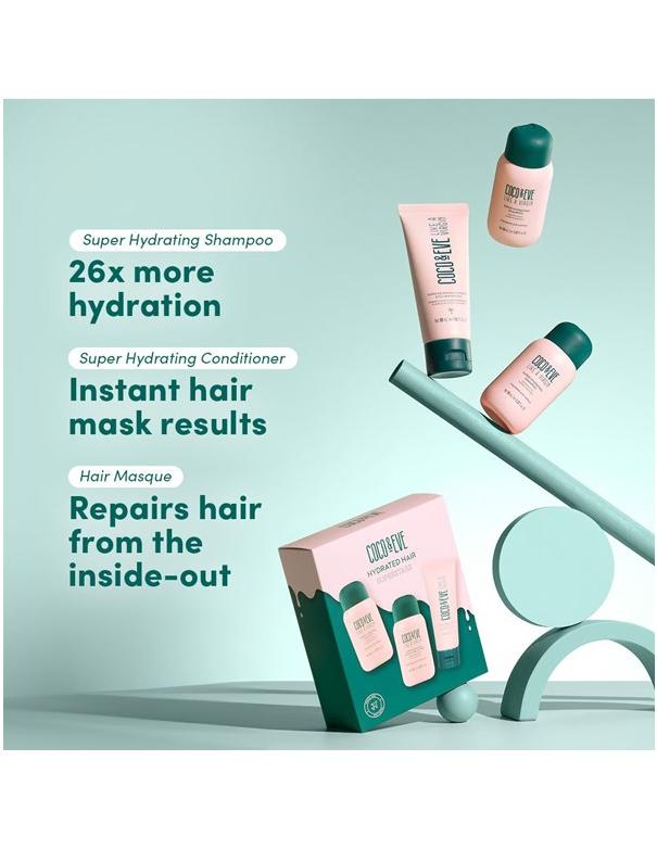 Coffret Superstars pour cheveux hydratés Coco & Eve