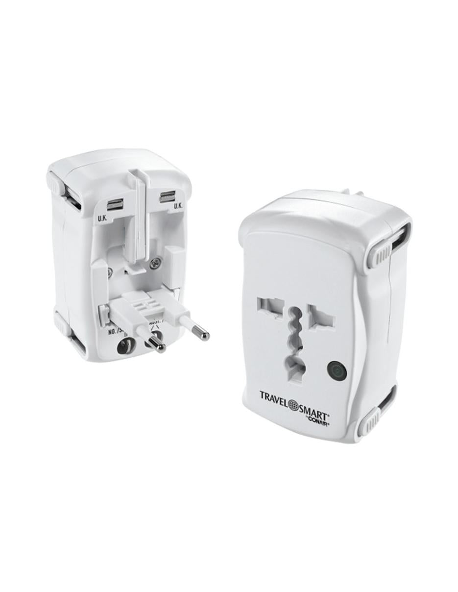 Conair Travel Smart All-in-One Adapter Plug with Surge Protection