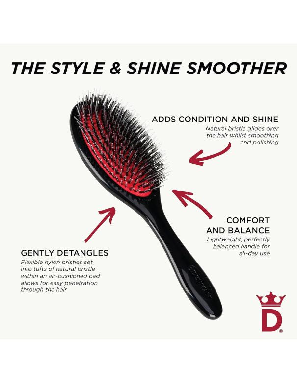 Denman Nylon And Boar Bristle Cushion Brush