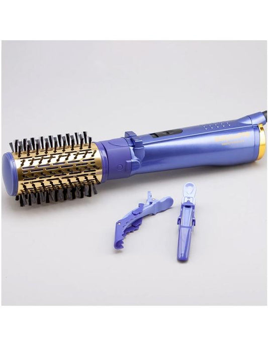 BabylissPro Nano Titanium Rotating Ionic Hot Air Brush Set Purple