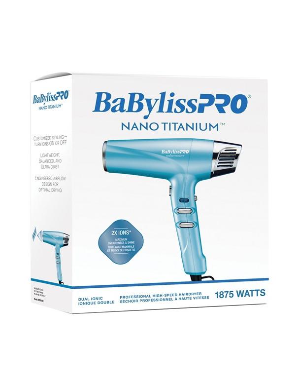 Sèche-cheveux haute vitesse Babylisspro Nano Titanium Dual Ionic