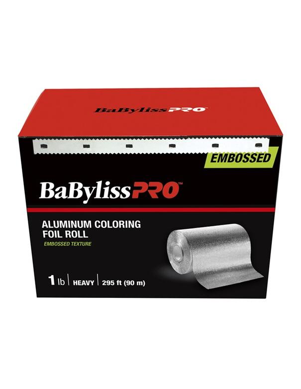 BabylissPro Aluminum Coloring Foil Roll Embossed Heavy 295ft