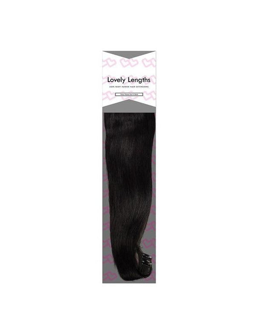 Lovely Lengths Clip-In Extensions 20 Inch 1 Black