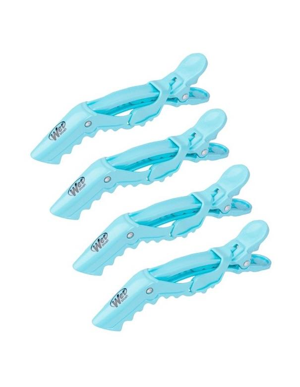 Wet Brush Wet Clips 4 Pack Blue