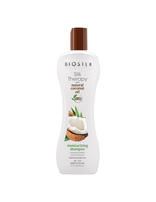 Shampooing hydratant à l'huile de coco BioSilk Silk Therapy - 355 ml