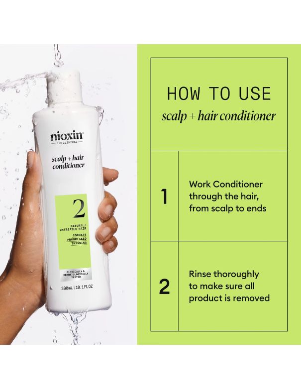 Après-shampoing Nioxin System 2 Scalp + Hair - 500 ml