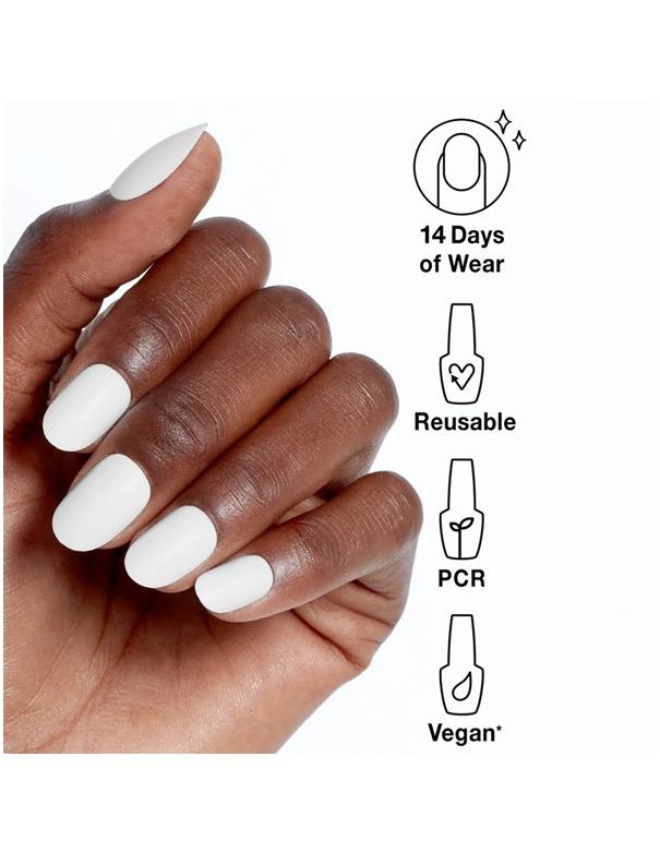 Ongles courts OPI xPRESS-ON en forme de lapin drôle