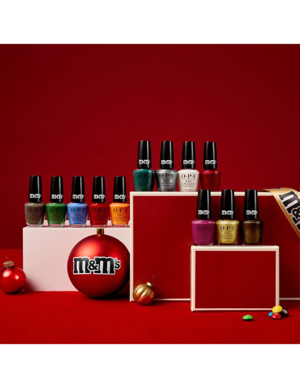 OPI x M&M's All Treat, No Trick