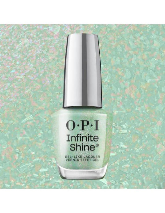 OPI Infinite Shine Teals Familiar