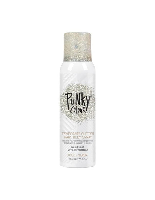 Punky Colour Temporary Glitter Hair & Body Spray Gold-Silver - 100g