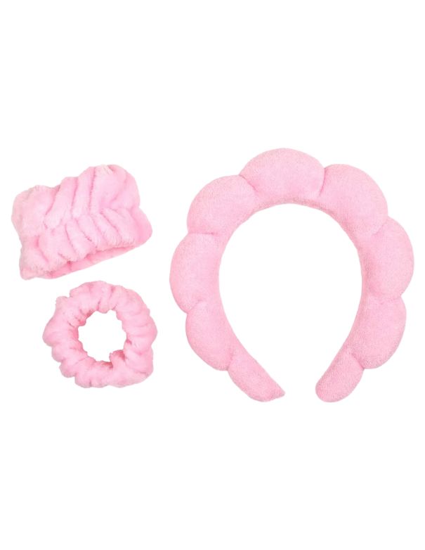 Ensemble bandeau et bracelet Relaxus Spa rose