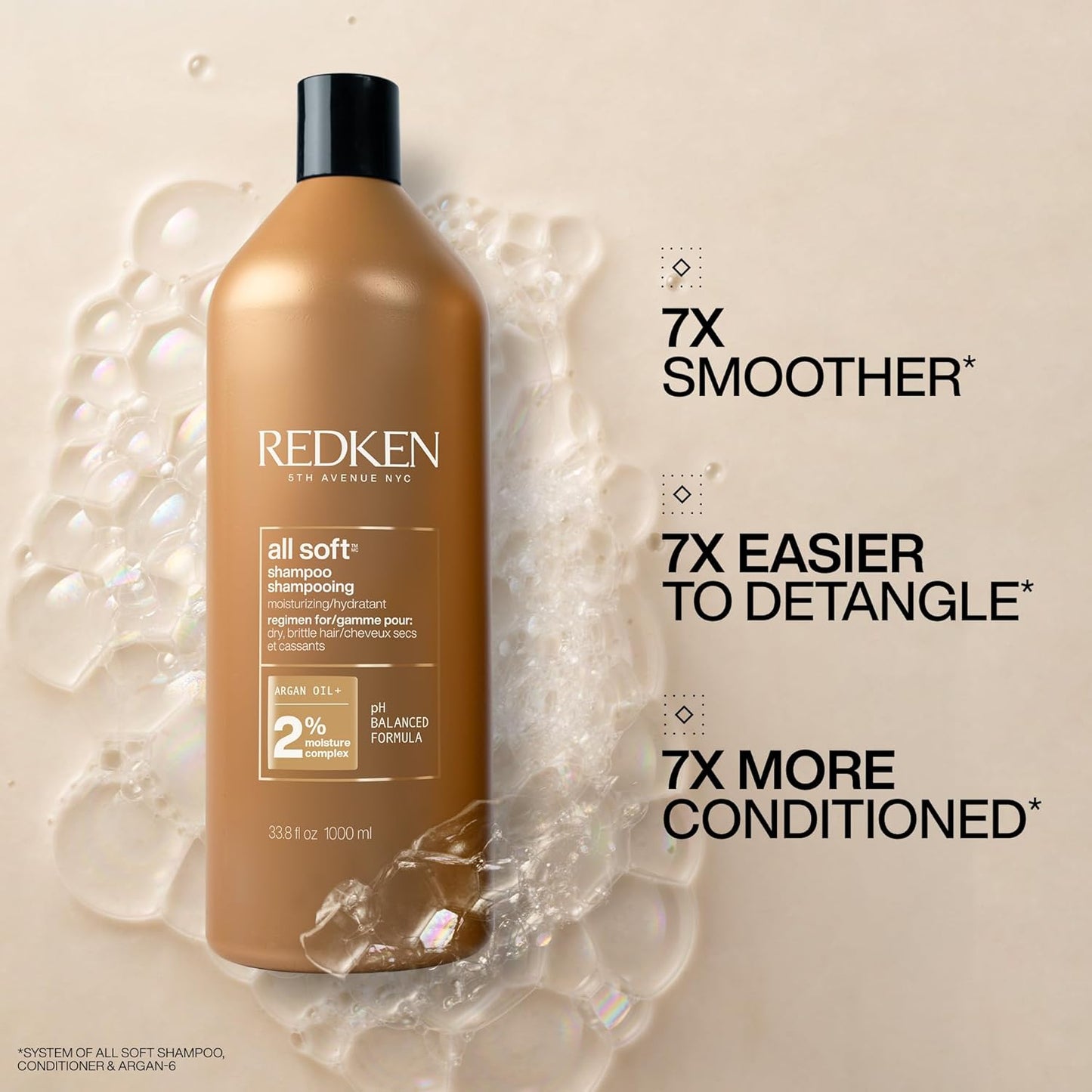 Shampoing Redken All Soft - 1 L