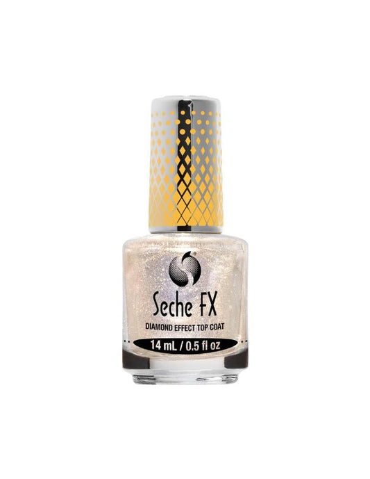 Seche FX Diamond Effect Top Coat Gold - 14ml