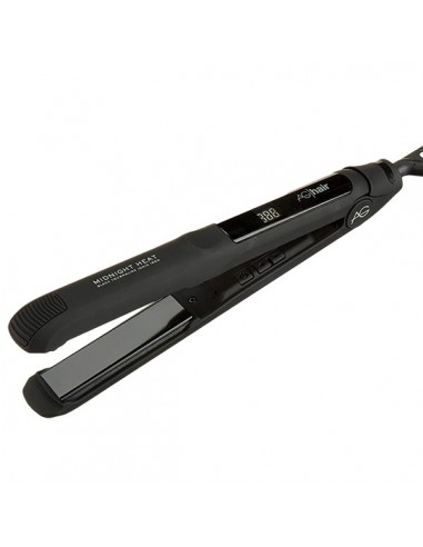 AG MIDNIGHT HEAT Tourmaline Ionic Flat Iron Matte Black