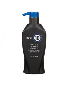 He's a 10 Mens 3-in-1 Daily Shampoo - Conditioner - Body Wash - 295ml