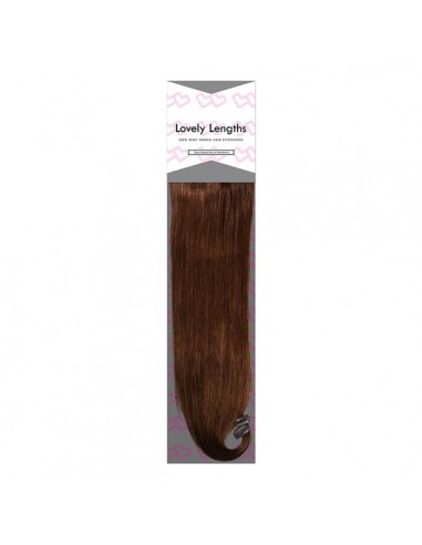 Lovely Lengths Clip-In Extensions 20 Inch 4 Medium Brown