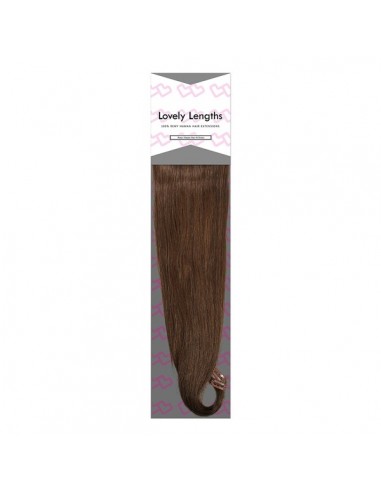 Lovely Lengths Clip-In Extensions 20 Inch 8 Honey Brown