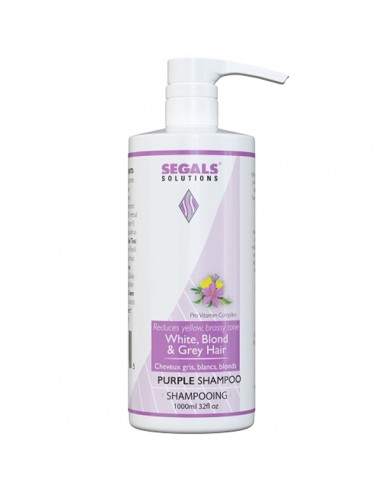 Segals White Blond & Grey Hair Purple Shampoo - 1L