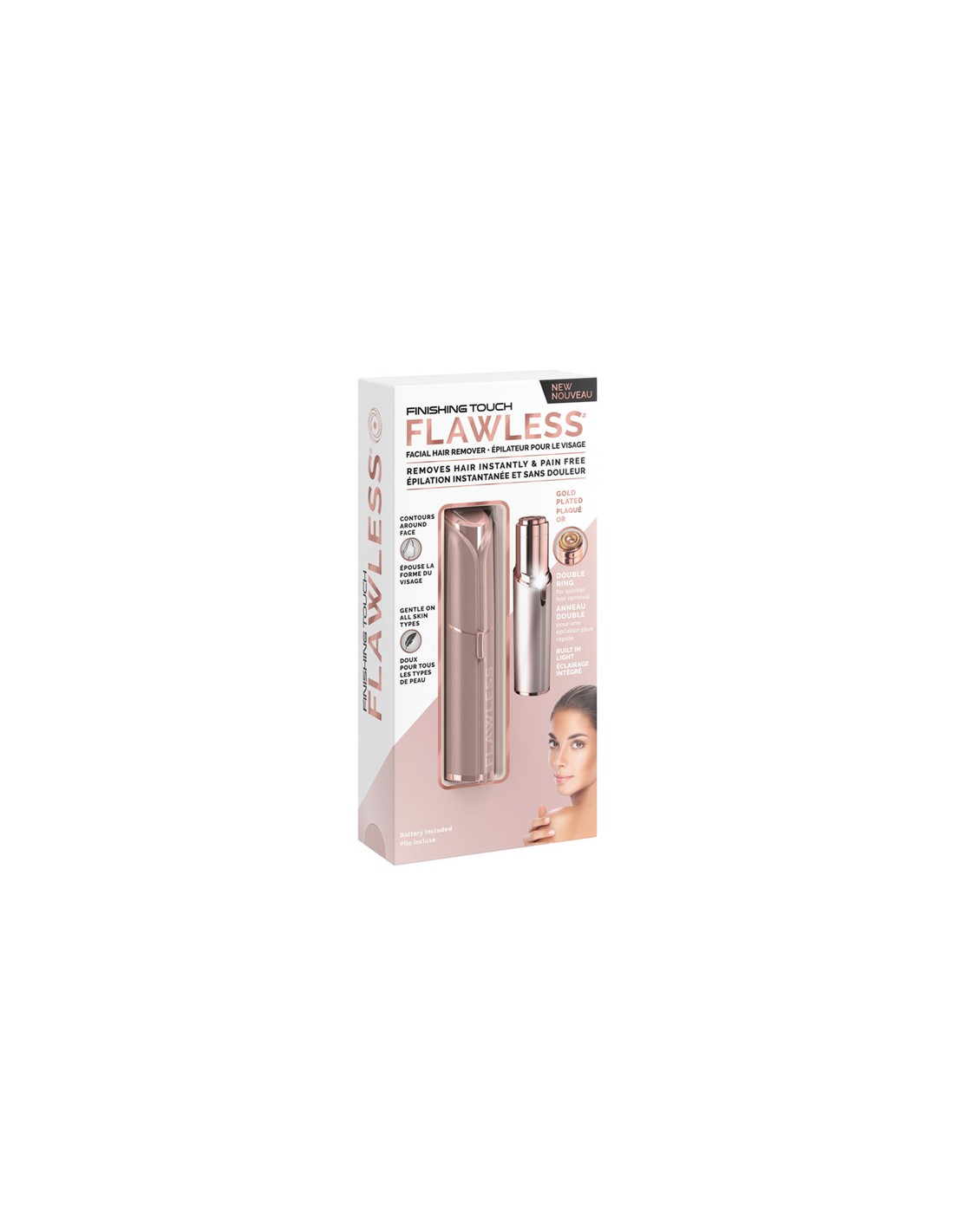 Finishing Touch Flawless Facial Hair Remover, Blush