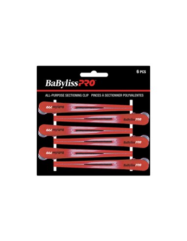 BaBylissPro All-purpose Sectioning Clips 6pc