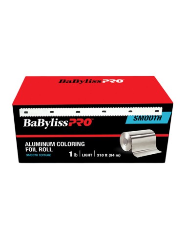 BabylissPro Aluminum Coloring Foil Roll Smooth Light 310ft