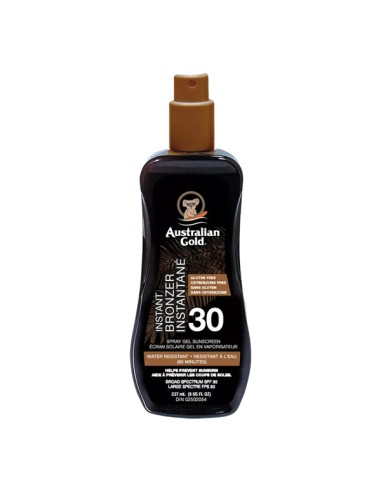 Australian Gold Spray Gel Bronzer Sunscreen SPF 30 - 237ml