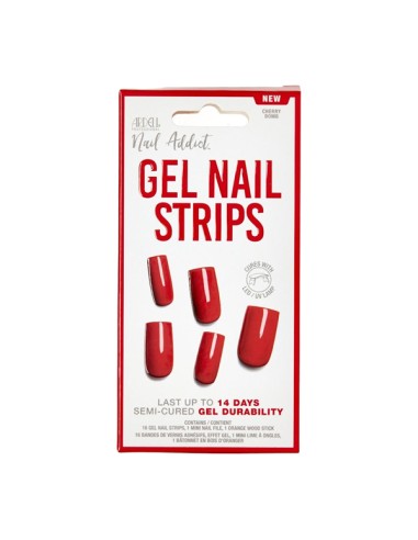 Ardell Nail Addict Gel Nail Strips Cherry Bomb