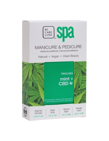 Be Care Love Spa Single Use Packette Box - Tingling Mint + CBD