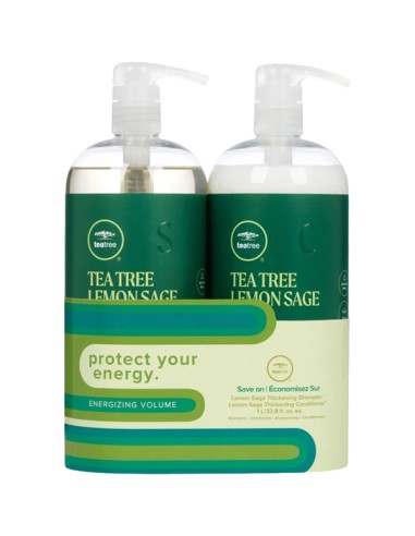 Paul Mitchell Tea Tree Lemon Sage Energizing Volume Liter Duo