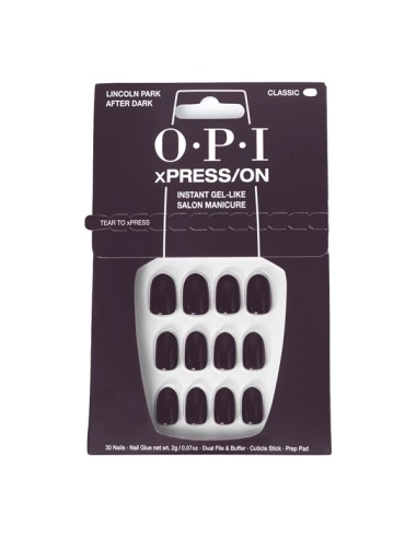 OPI xPRESS/ON Nails Lincoln Park After Dark