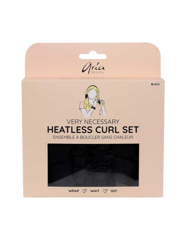 Aria Very Necessary Heatless Curl Set Black