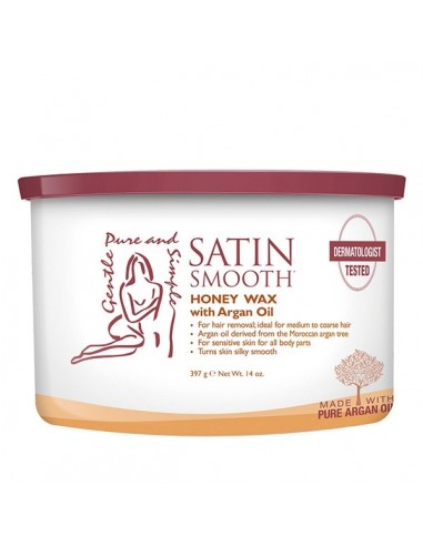 Satin Smooth Honey & Argan Oil Wax - 397g - SSW14HAG