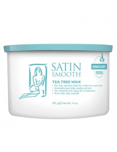Satin Smooth Tea Tree Cream Wax With Eucalyptus - 397g - SSW14TTG
