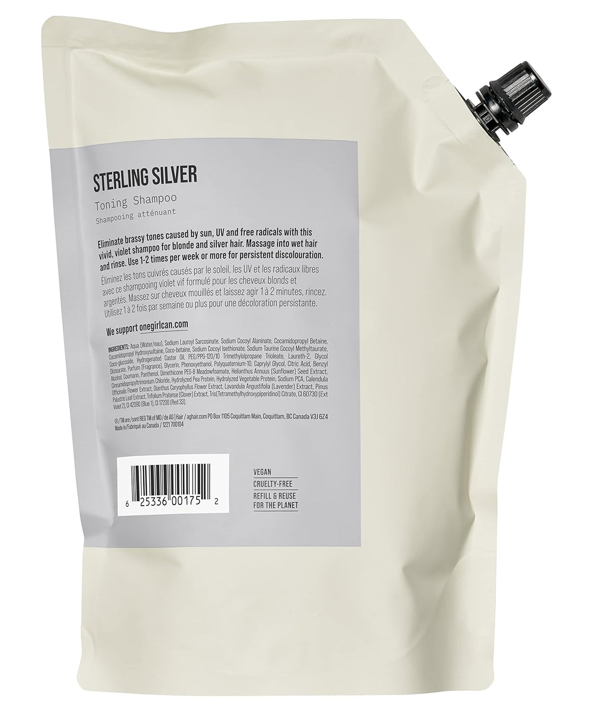 Shampoing tonifiant AG Sterling Silver - 1 L