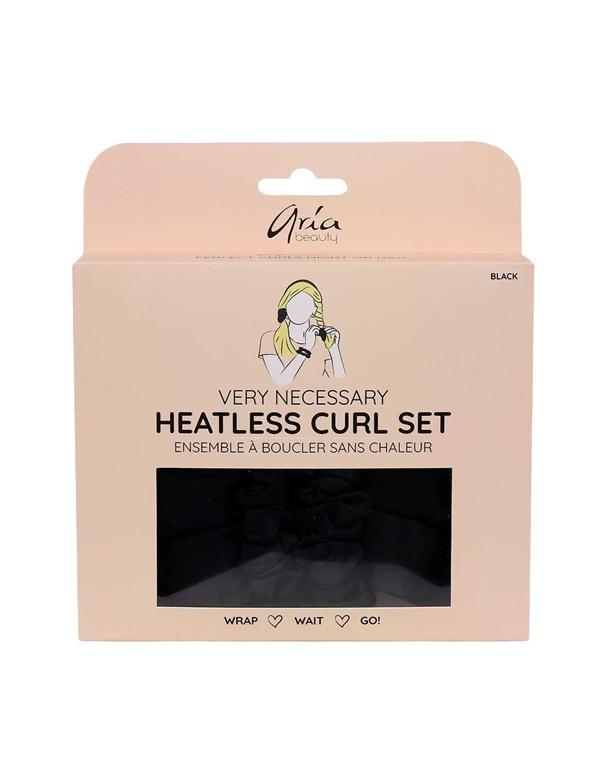 Aria Very Necessary Heatless Curl Set Black