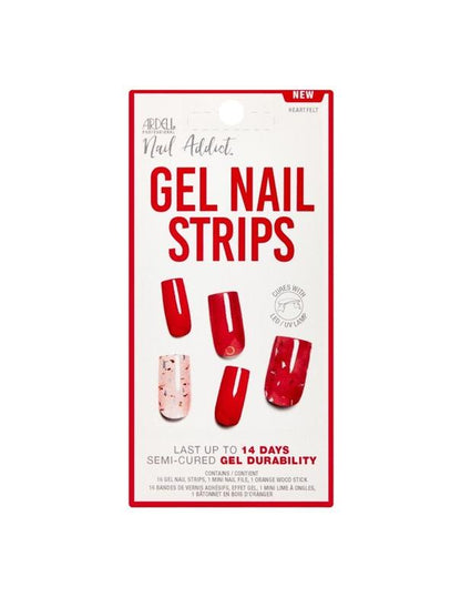 Bandes de gel pour ongles Ardell Nail Addict - Heartfelt