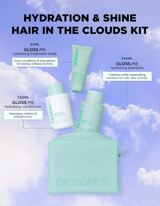GlossME Hair in the Clouds Hydration & Shine Kit