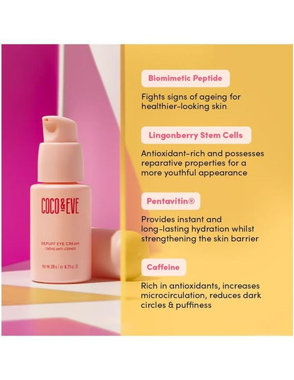 Crème contour des yeux décongestionnante Coco &amp; Eve - 20 g
