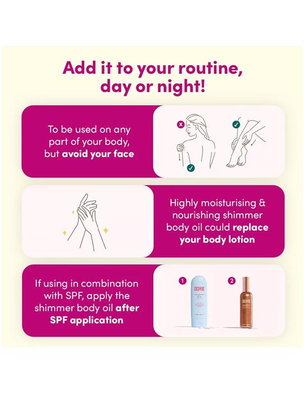 Coco & Eve Antioxidant Glow Shimmer Body Oil - 100ml