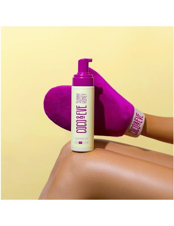 Gant de bronzage doux en velours Coco &amp; Eve