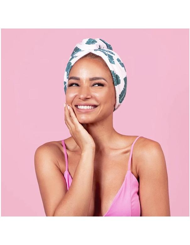 Serviette enveloppante en microfibre Coco &amp; Eve à imprimé feuilles