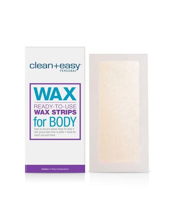 CleanEasy Ready-To-Use Wax Strips for Body - 12pc