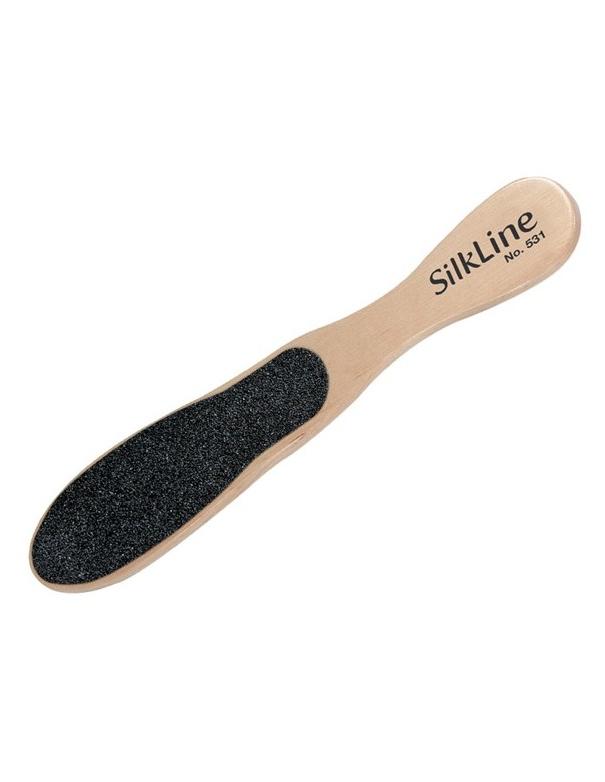 Lime à pieds double face Silkline avec manche en bois de chêne