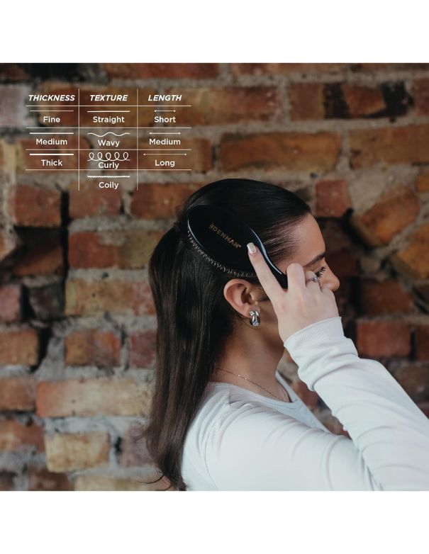 Brosse coussinée en nylon et poils de sanglier Denman