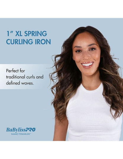 Fer à friser BabylissPro Nano Titanium à barillet allongé 1"