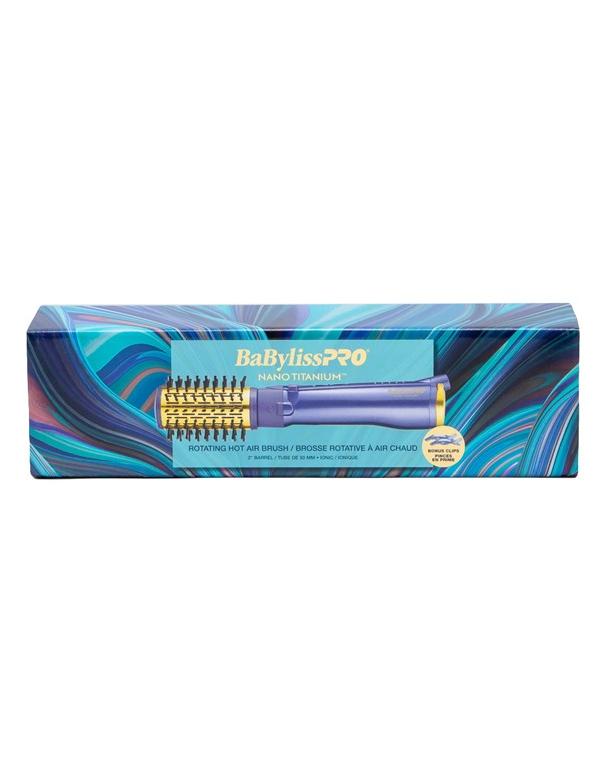 Ensemble de brosses à air chaud ioniques rotatives BabylissPro Nano Titanium Violet
