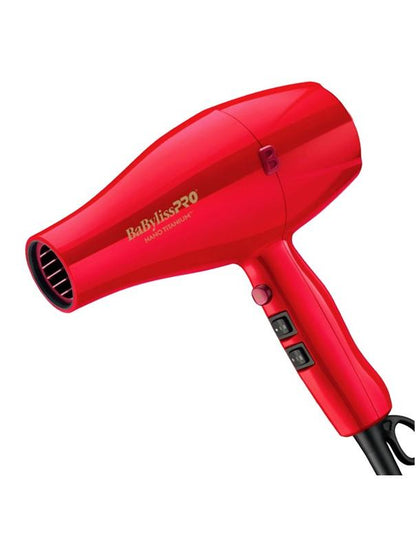 Sèche-cheveux ionique BabylissPro Nano Titanium Rouge